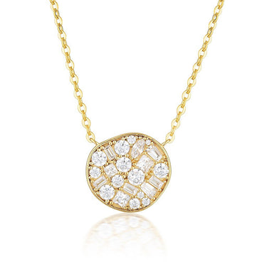 Georgini Fili Large Mosaic Gold Pendant - IP737G | Ice Jewellery Australia