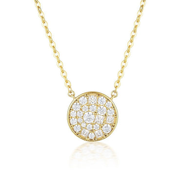 Georgini Mosaic Disc Gold Pendant - IP738G | Ice Jewellery Australia