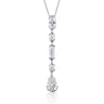 Georgini Mosaic Long Drop Silver Pendant - IP743 | Ice Jewellery Australia