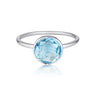 Georgini Rodos Blue Topaz Silver Ring -  IR465BT | Ice Jewellery Australia