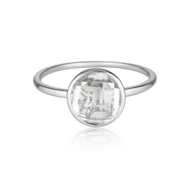 Georgini Rodos White Topaz Silver Ring -  IR465W | Ice Jewellery Australia