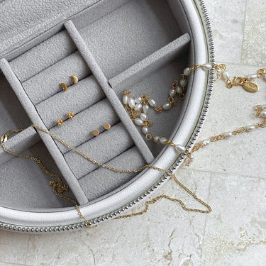 Ichu Mini Moon Earrings Gold - TP2907G | Ice Jewellery Australia