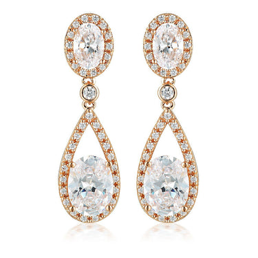 Georgini Aurora Radience Earrings Rose Gold - IE980RG | Ice Jewellery Australia