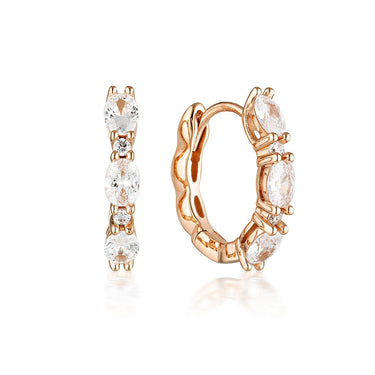 Georgini Aurora Glimmer Earrings Rose Gold - IE977RG | Ice Jewellery Australia