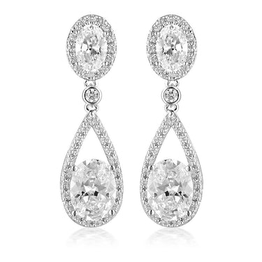 Georgini Aurora Radience Earrings Silver - IE980W | Ice Jewellery Australia