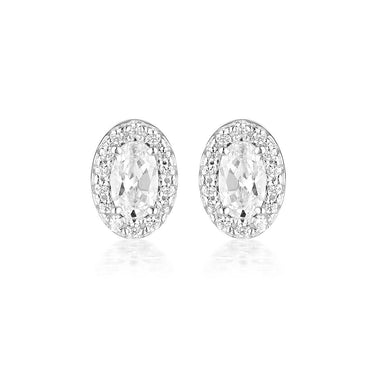 Georgini Aurora Glow Earrings Silver - IE973W | Ice Jewellery Australia