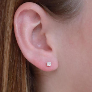 Ice Jewellery Stud Earrings with 0.30ct Diamonds in 9K Rose Gold | Ice Jewellery Australia