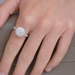 Ice Jewellery Ring with 1ct Diamonds in 18K White Gold -  R-29964-W | Ice Jewellery Australia