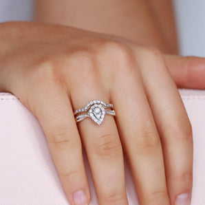 Ice Jewellery Engagement & Wedding Ring Set with 0.25ct Diamonds in 9K Yellow Gold -  R-40222-025-Y | Ice Jewellery Australia