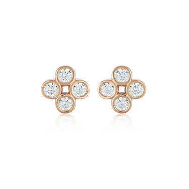 Georgini Stellar Lights Rose Gold Twinkle Studs - IE845RG | Ice Jewellery Australia