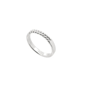 Ichu Braid Silver Ring - CP6203 | Ice Jewellery Australia