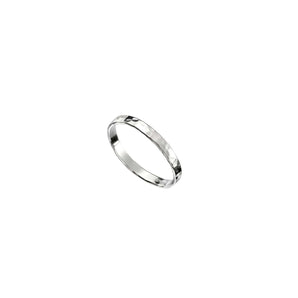 Ichu Thin Hammered Stack Ring - MR17903-5 | Ice Jewellery Australia