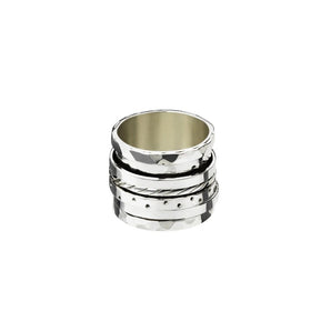Ichu Silver Israeli Ring - MR29703-6 | Ice Jewellery Australia