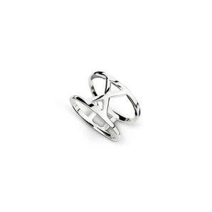 Ichu Hour Glass Silver Ring - CP6703 | Ice Jewellery Australia