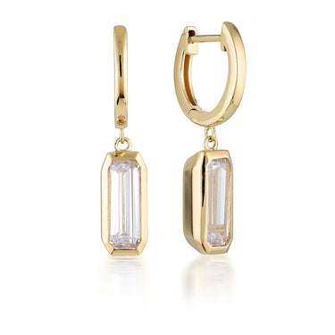 Georgini Emilio Gold Drop Earrings - IE851G | Ice Jewellery Australia