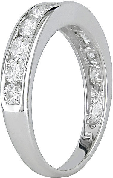 Ice Jewellery 1 Carat Diamond Semi-Eternity Ring in 14K White Gold - 7500693428 | Ice Jewellery Australia