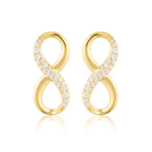 Georgini Forever Infinty Earrings - Gold - IE842G | Ice Jewellery Australia