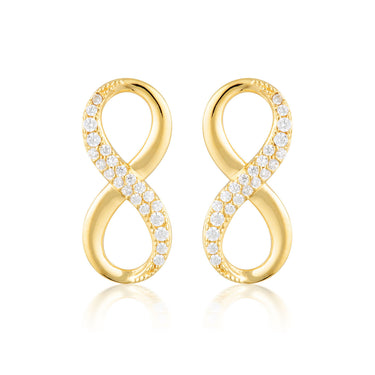 Georgini Forever Infinty Earrings - Gold - IE842G | Ice Jewellery Australia