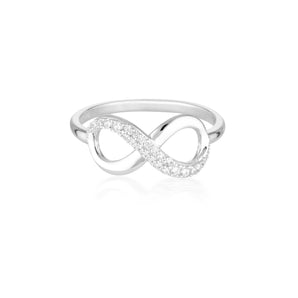 Georgini Forever Infinity Ring - Silver -  IR423W | Ice Jewellery Australia